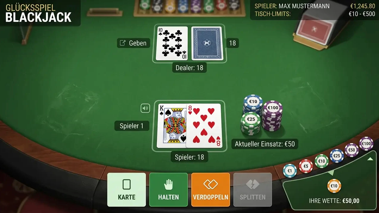 Klassische Tischspiele & Poker im Oxi